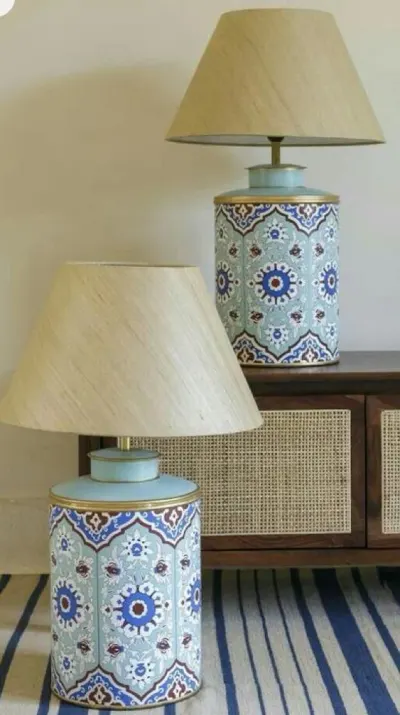 Double Color Tube Light European Ceramic Lamp by Capri Lighting