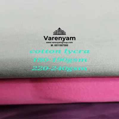 Cotton Lycra Slub Fabrics by All Kind Of Apparel