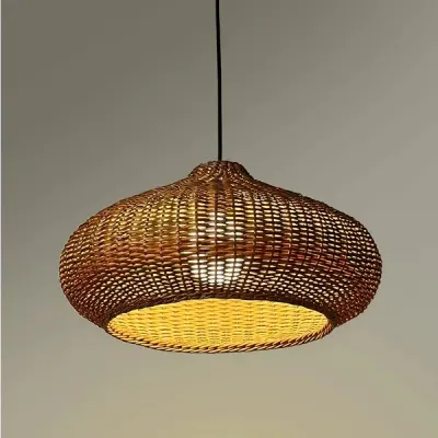 4-Light Metal Pot Hanging Rack Chandelier by H F Artsy