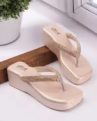 Cream Ladies High Heel Fancy Sandals Girls Shoes by S.S Enterprises