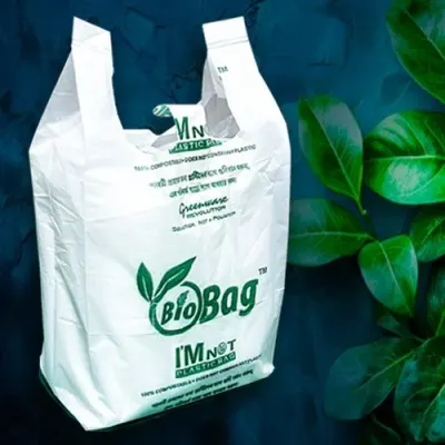 Printed D-Cut Bags by Maharaja Polymers