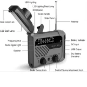Xln-290Wb - Hand Crank Solar Radio