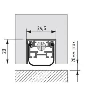 Automatic drop down seal AFP 24.5x20