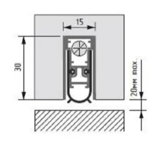 Automatic drop down seal SN 15x30