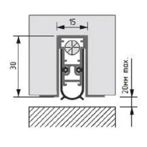 Automatic drop down seal SL 15x30