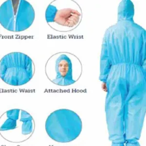 Complete Kit Disposable Gown With Cap And Boots - Image 2