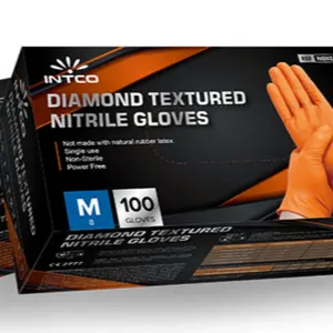 Diamond Textured Nitrile Gloves