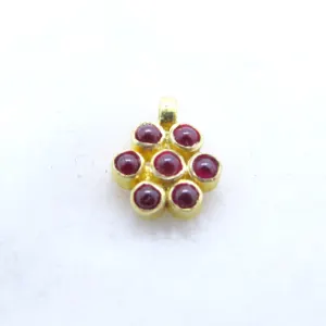Gorgeous Flower shape 18k solid gold charm