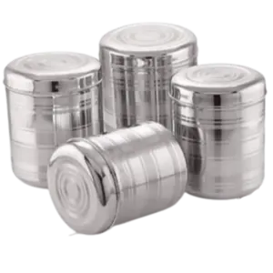 SS 4 PCS CANISTER SET ST
