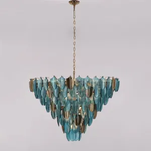 Glass multi light Chandelier - Image 2