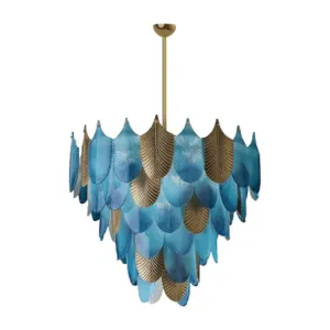 Glass multi light Chandelier - Image 3
