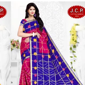 Cotton Saree by Dwarkadhish Trading Co