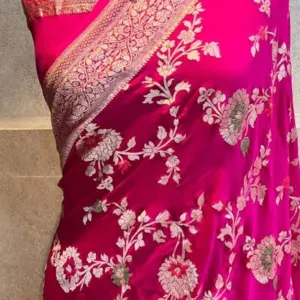 Banarasi georget most demanded dyable saree by Banarasi handmade sarees