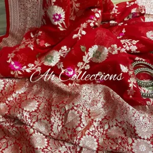 Banarasi georget most demanded dyable saree - Image 5