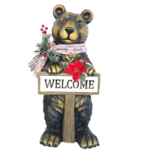 Christmas Decoration Welcome Bear