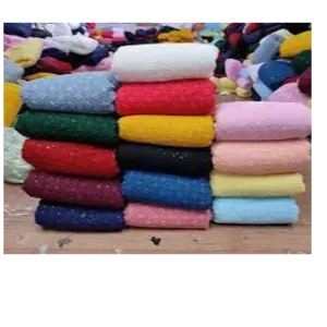 Schiffli Embroidery fabrics for mens kurta