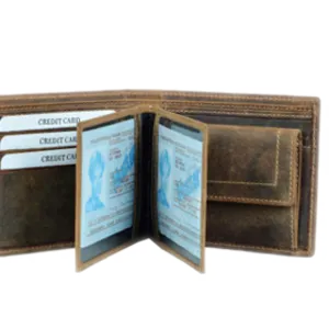 Bifold Leather Wallet A02