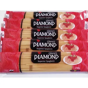 High Quality Delicious Taste Spaghetti 250gr Diamond Best Italian Food Pasta - ISO 9001 & Halal