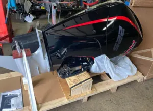 New Mercury 225 ProXS 4 Stroke 25 Shaft Outboard Motor factory warranty