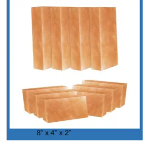 Pink Salt Wall Pack of 10 Pink Himalayan Salt Tiles 8inch x 4inch x 2inch Décor Therapy Home Improvement| Salt Bricks for Building Salt Wall