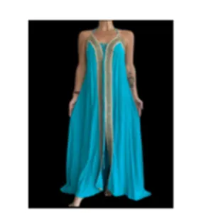 Women's long strip dress