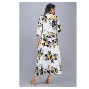 Fabric rayon anarkali gown - Image 5
