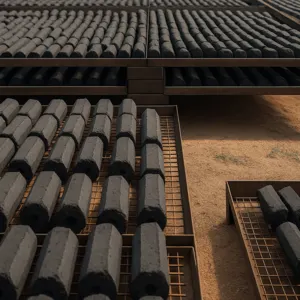 Hexagon Coconut Charcoal Briquettes - Image 3