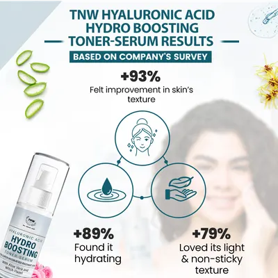 TNW – The Natural Wash Hyaluronic Acid Hydro Boosting Toner-Serum for Hydrating & Glowing Skin | Toner + Serum for Radiant Skin | Chemical-Free Skincare Product - Image 4