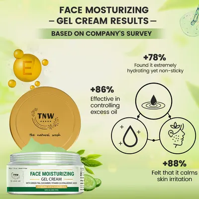 TNW – The Natural Wash Face Moisturizing Gel-Cream for Deep Nourishment | Non-Sticky & Non-Greasy Formula Suitable for All Skin Types . - Image 4