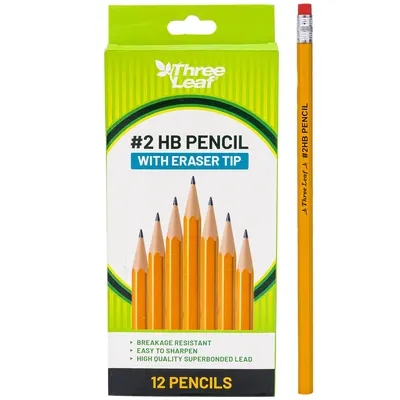 Three Leaf 2HB Pencil 12-pack by DMW Distrbution & Supply