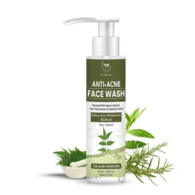 TNW – The Natural Wash Anti-Acne Face Wash for Acne & Blemishes | Controls Excess Oil & Acne | With Neem & Salicylic Acid by MPG BRANDS PRIVATE LIMITED
