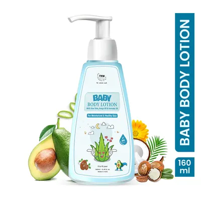 TNW – The Natural Wash Moisturizing Baby Body Lotion with Natural Ingredients | For Soft and Supple Skin | Suitable for 0-10 years