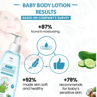 TNW – The Natural Wash Moisturizing Baby Body Lotion with Natural Ingredients | For Soft and Supple Skin | Suitable for 0-10 years - Image 4