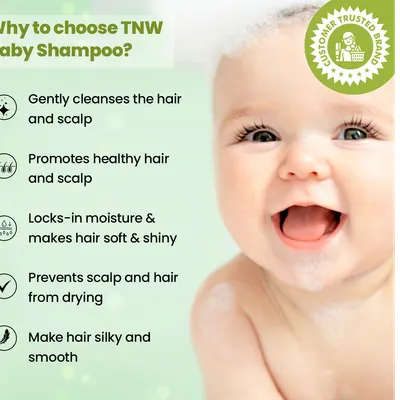 TNW – The Natural Wash Nourishing Baby Shampoo for Soft Hair | Baby Shampoo with Natural Ingredients | Baby Shampoo with No Tear Formula - Image 4