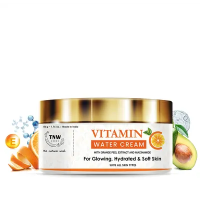 TNW -The Natural Wash Vitamin C Water Cream for Hydrated Skin | With Orange Peel Extract, Niacinamide & Hyaluronic Acid | Makes Skin Soft & Supple by MPG BRANDS PRIVATE LIMITED