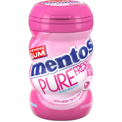 Mentos White Gum Bottle Bubblefresh.