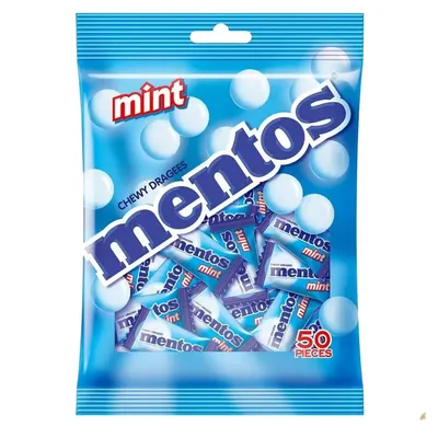 Lemon 90pc 99g Peppermint Mentos Pure Fresh Gum