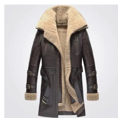 Genuine Leather Long Coat / Leather Trench Coat by FASHION CHANGERS SPORTS