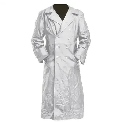 Genuine Leather Long Coat / Leather Trench Coat - Image 16