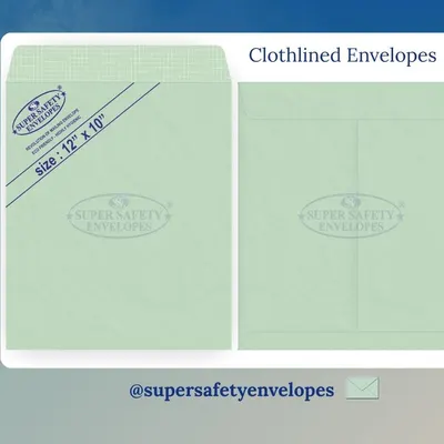 12x10 Inch Cloth-Lined Envelopes for Office and Document Handling