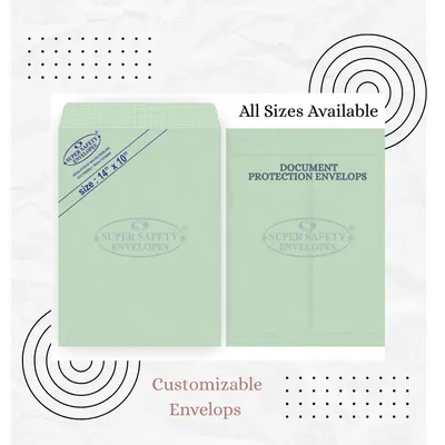 14 × 10 Inch Cloth-Lined Envelopes for Office and Document Handling
