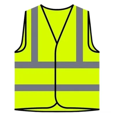 MangX Polyester Safety Jacket (120 GSM) Green (Pack of 10)