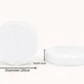 RMY Crystal Round White Himalayan Salt Tiles 20x20x5cm - Image 2