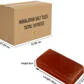 RMY Back Grooved Red Himalayan Salt Tiles 20x10x5cm - Image 2