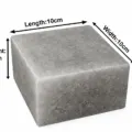 RMY Natural Grey Himalayan Salt Block 10x10x5cm