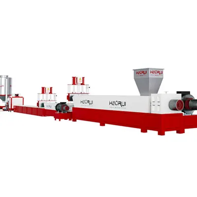 Hotsale Precise PET Granulator Line with Single Screw in Plastic Recycling Plant