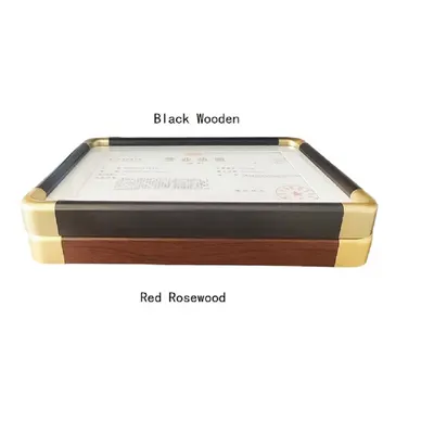 A4 (29.7*21cm) Xuan Paper Hard Paper Protection Artwork  Business Certificate Wood Frame - Image 3