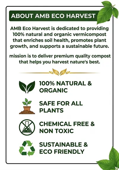 AMB EcoHarvest premium organic vermicompost fertilizer - Image 2