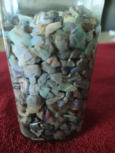 Untreated Australian Opal Chips and Inlay material