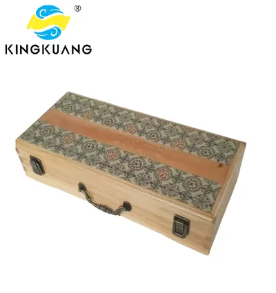 Xuan Paper Hand -Scroll for  Painting Calligraphy Artwork Camphor Wood Package Box with Song Brocade Face
